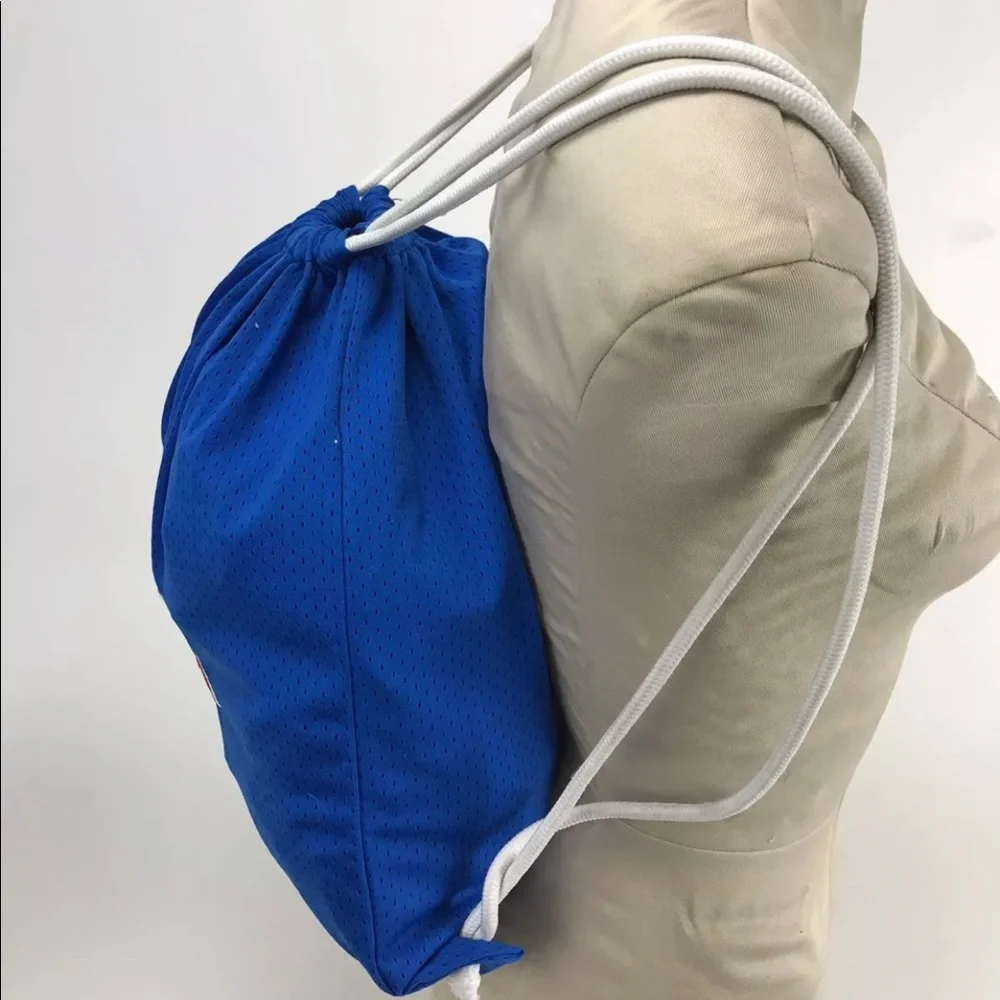 NBA Drawstring Blue Red Cinch Bag Backpack Pre O